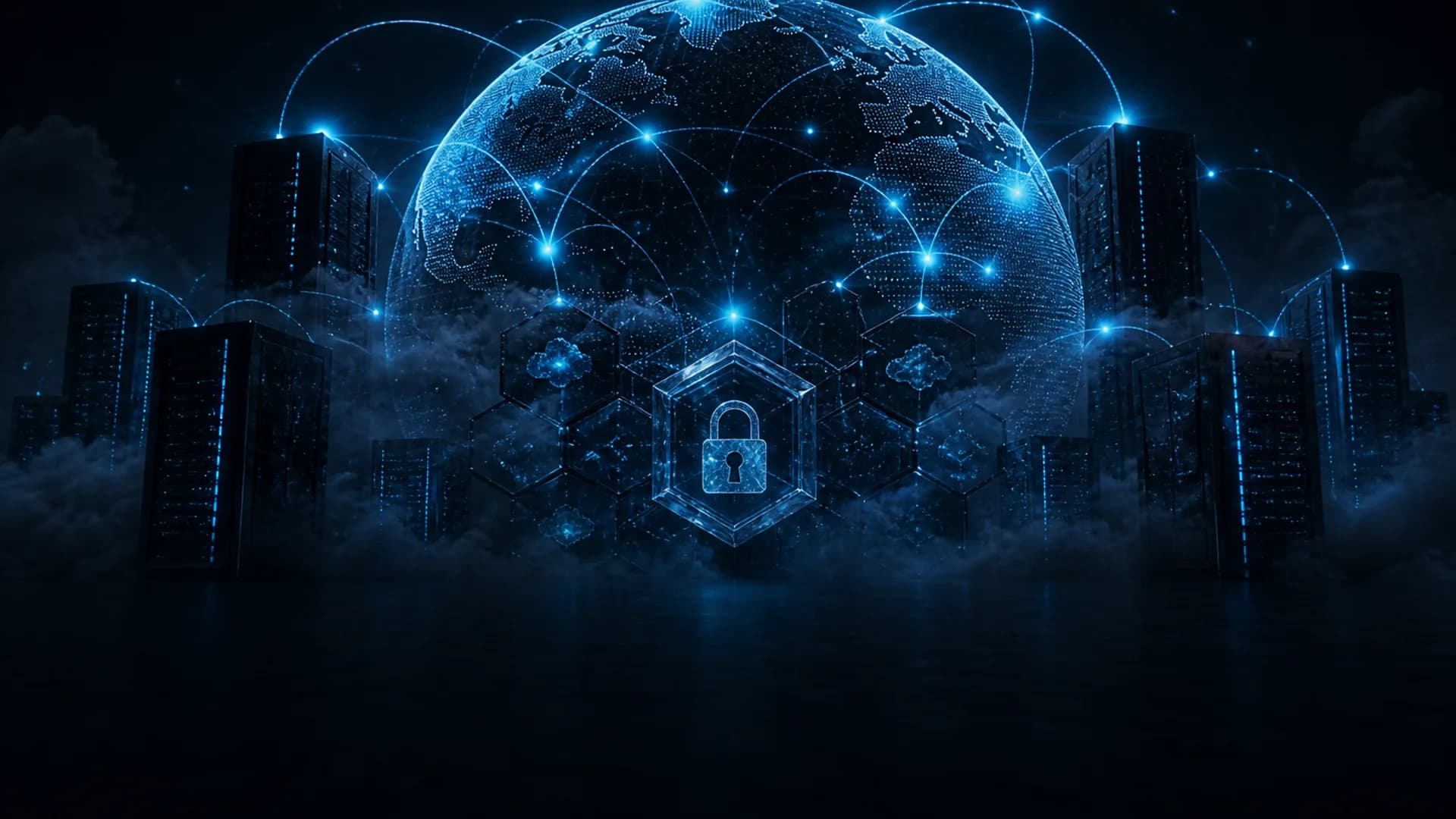 Cloud hosting and security infrastructure diagram by NexaPhaze